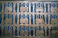 Kairo: gyptisches Museum - Verzierung am Schrein Tutanchamuns