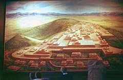 Museo Nacional de Antropologa: Darstellung des Monte Alban/Oaxaca