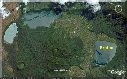 Bratan-See Satellitenbild