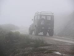 Rckfahrt nach Manokwari: Nebel auf ca. 2500 m