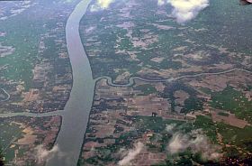 Luftaufnahme Sdvietnam kurz vor Saigon