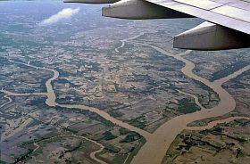 Luftaufnahme Sdvietnam kurz vor Saigon