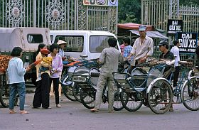 Saigon: Hauptverkehrsmittel Fahrradrikscha