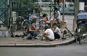 Saigon: mobile Fahrradwerkstatt