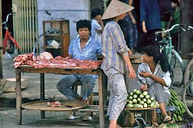 Hanoi-Altstadt: Fleischhndler