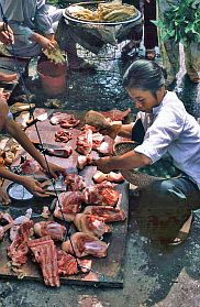 Hanoi-Altstadt: Fleischhndler