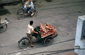 Hanoi: Cyclo-Knochentransport